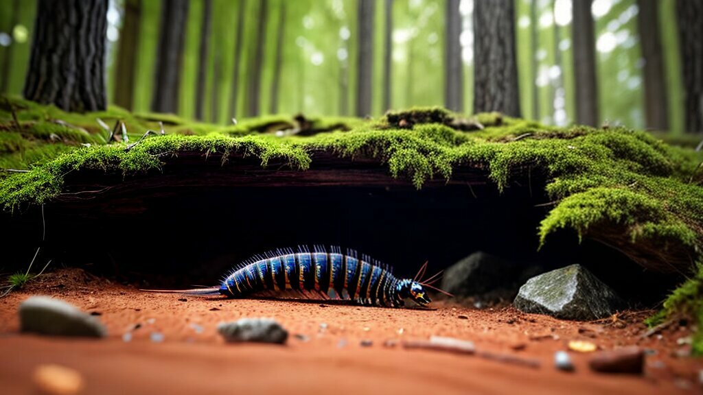 Centipede burrow