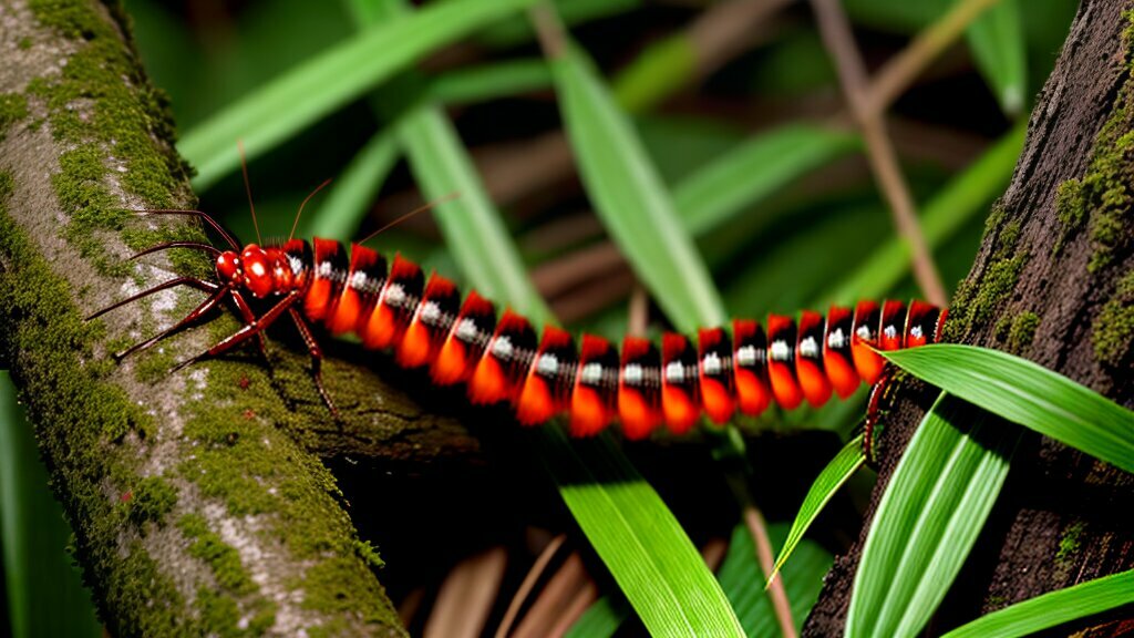 Filipino Centipede Surviving in Tropical Environment