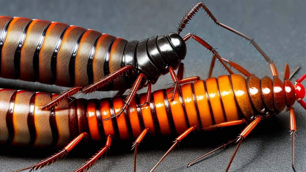 difference between centipede and cockroach