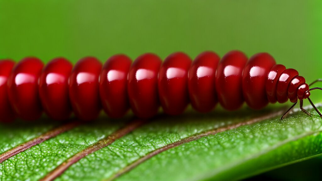 red garden millipede