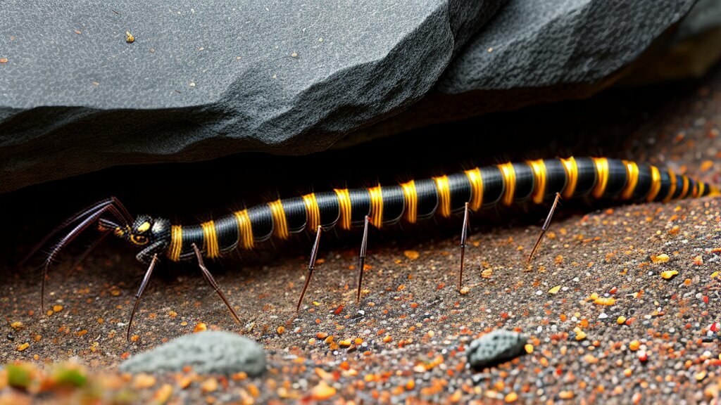 slim centipede behaviors